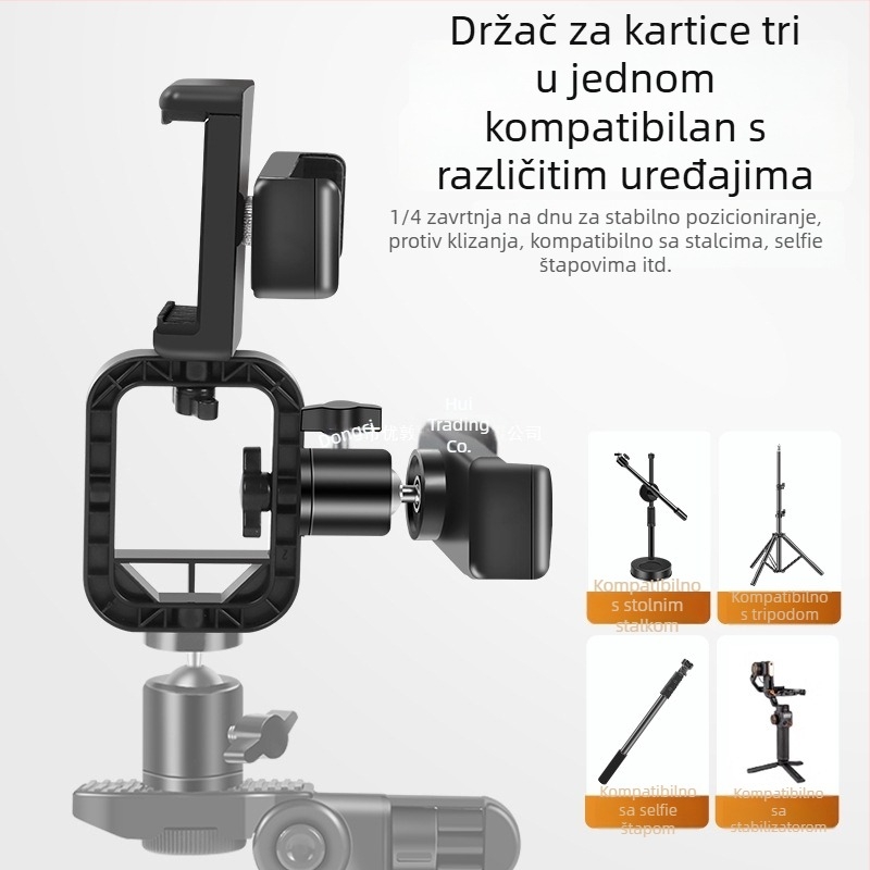 Držač telefona s airbagom za teleprompter – metalni, IP zaštita