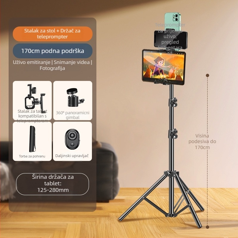 Držač telefona s airbagom za teleprompter – metalni, IP zaštita