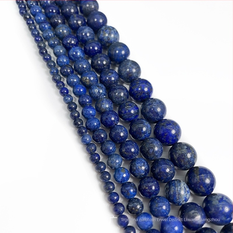 7A prirodni lapis lazuli okrugli perle za DIY narukvicu