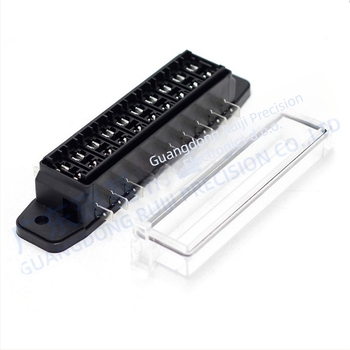 Auto baza osigurača, za 4-, 6-, 8- ili 10-kanala, dvostrano ožičenje, ravno umetanje.