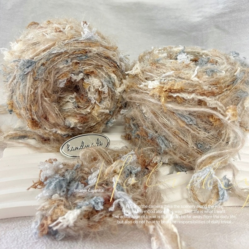 Heklana pređa od mohair smjese za DIY projekte — Tip: Hekana pređa; Glavni materijali: poliester i kemijska vlakna; Naziv proizvoda: Tedolon šivačka nit; Podrijetlo: Drugo