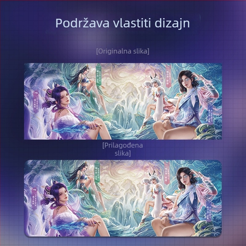 Podloga za miš Cartoon, dvostruka, protuklizna, prirodni kaučuk, OEM prilagodba