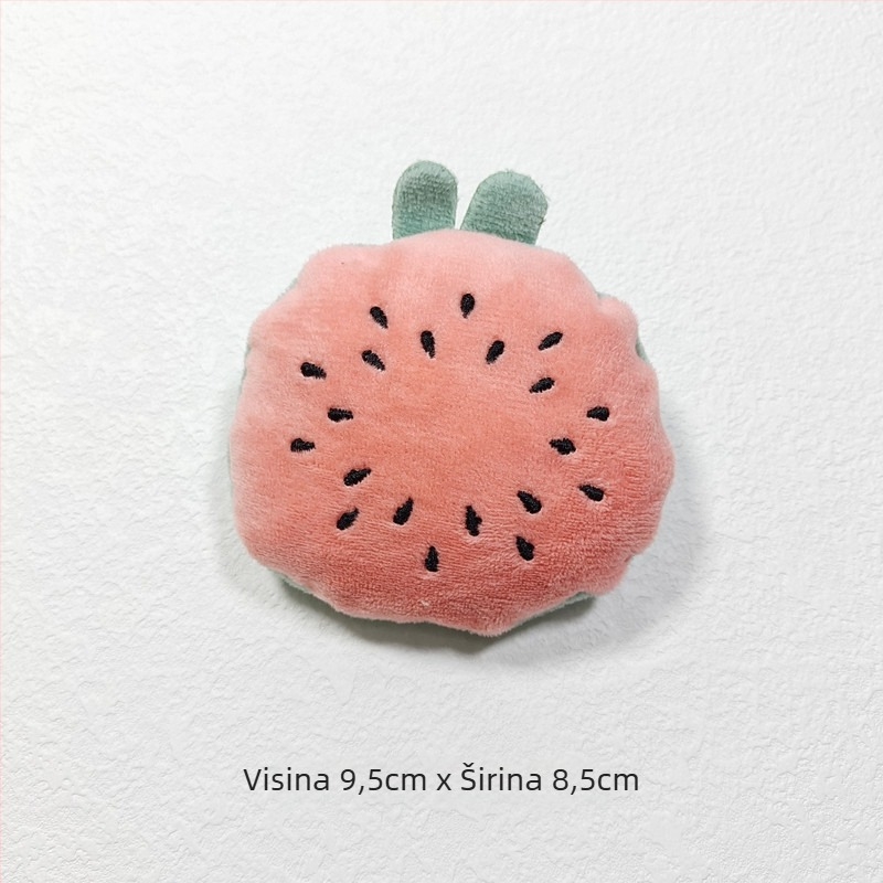 Plušna igračka u obliku voća — dodatak za ručnik za ruke, motivi rotkvica, morska zvijezda i dinja, ručno punjena, ljeto 2022