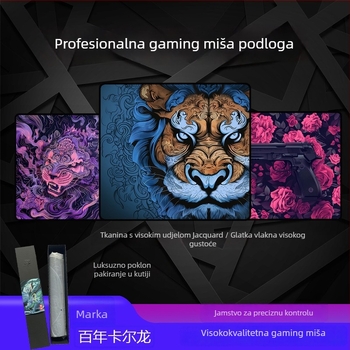 Ogromna podloga za miš za e-sportove – prirodna guma, antislip, termotransfer, tiskano logo, OEM prilagodba