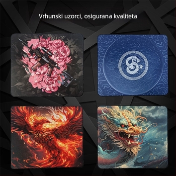Ogromna podloga za miš za e-sportove – prirodna guma, antislip, termotransfer, tiskano logo, OEM prilagodba
