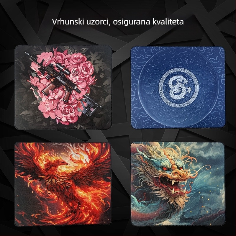 Ogromna podloga za miš za e-sportove – prirodna guma, antislip, termotransfer, tiskano logo, OEM prilagodba
