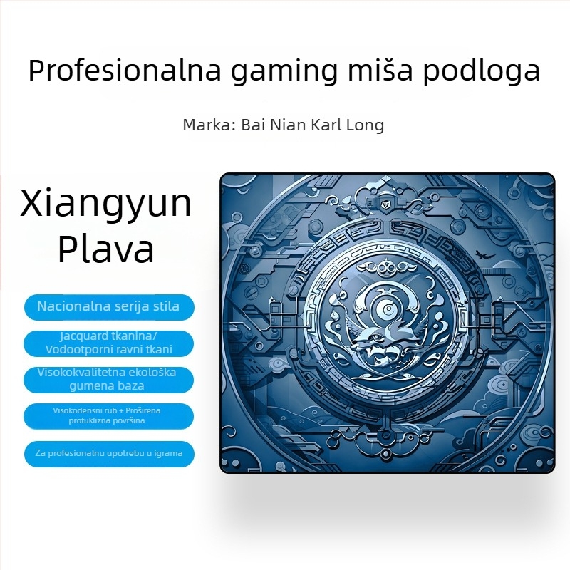 Ogromna podloga za miš za e-sportove – prirodna guma, antislip, termotransfer, tiskano logo, OEM prilagodba