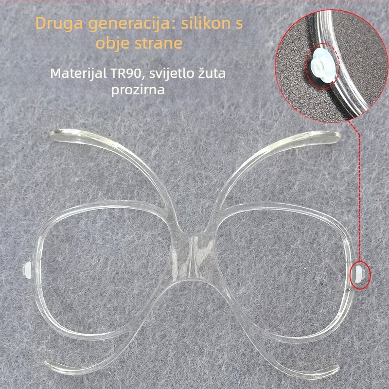 Skijaške naočale s unutarnjim okvirom TR90 za adapter kratkovidnosti, podesive, zaštita očiju za odrasle