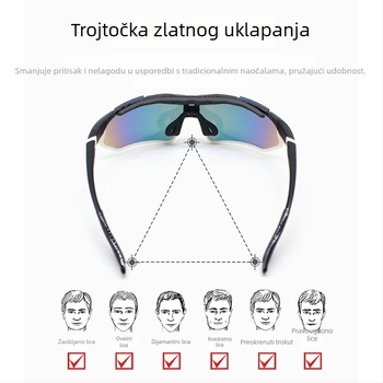 Okulare za biciklizam - vjetrootpornost, antifog zaštita, UV zaštita, pun okvir, unisex