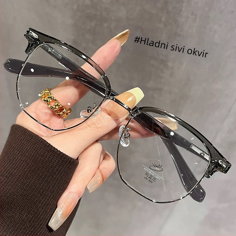 Sven retro naočale za čitanje s zaštitom od plavog svjetla, poluokvir, lagane i udobne, unisex