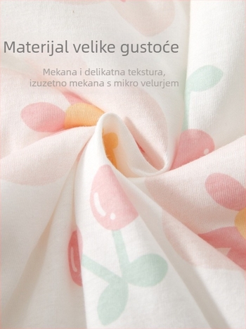 BeBi pamučni body i plazirajući kombinezon, debeli materijal, dugi rukav, unisex, 100% pamuk, zatvaranje gumbima