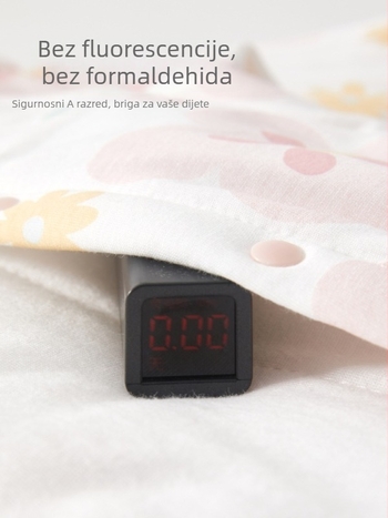 BeBi pamučni body i plazirajući kombinezon, debeli materijal, dugi rukav, unisex, 100% pamuk, zatvaranje gumbima