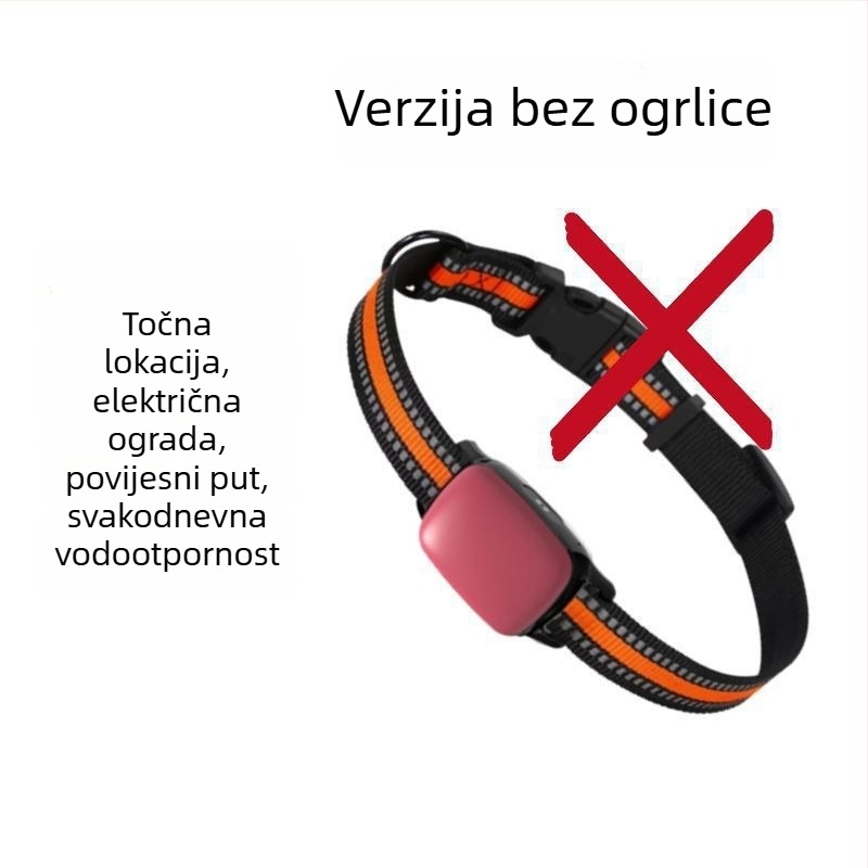 Ovratnik za lociranje kućnih ljubimaca sa satelitskim udaljenim praćenjem, protiv gubitka, Android-kompatibilan