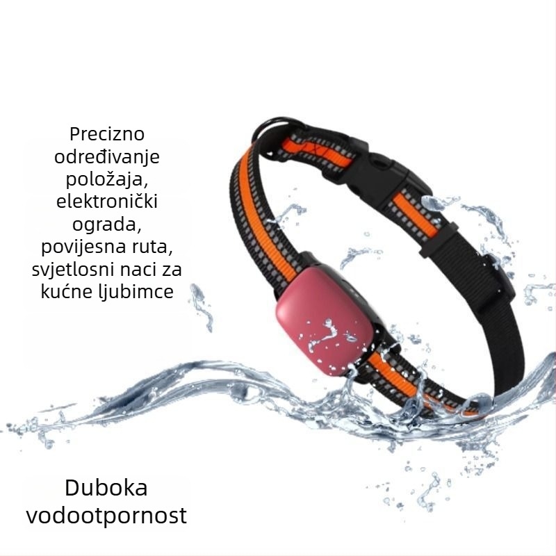 Ovratnik za lociranje kućnih ljubimaca sa satelitskim udaljenim praćenjem, protiv gubitka, Android-kompatibilan