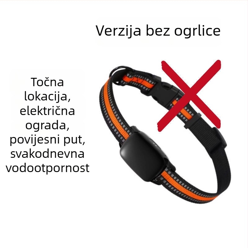 Ovratnik za lociranje kućnih ljubimaca sa satelitskim udaljenim praćenjem, protiv gubitka, Android-kompatibilan