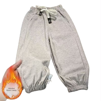 Dječje jogger hlače zima, unisex, srednji pojas, poliester 90%, meka izrada
