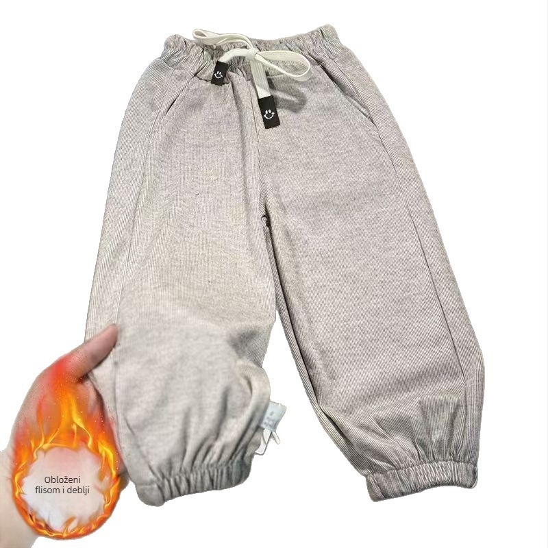 Dječje jogger hlače zima, unisex, srednji pojas, poliester 90%, meka izrada