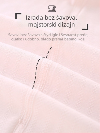 Novorođeni pamučni kombinezon s dugim rukavima, tanak materijal, 100% pamuk, prednje kopčanje, bez kapuljače
