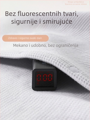 Unisex dječji pleteni kardigan s V-izrezom, dugi rukavi, kopčanje na dugmiće, 95,8% pamuk