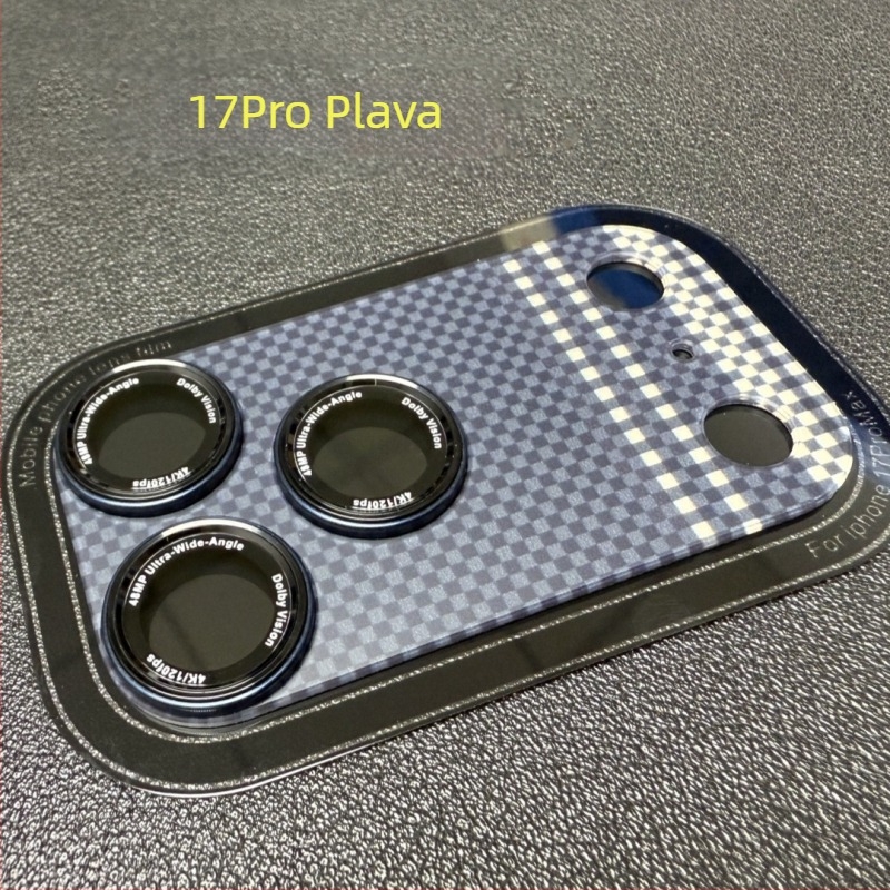 Kevlar zaštitni film za objektiv za iPhone 17 Pro Max — kaljeno staklo, anti-refleksijski, anti otisci prstiju, HD prozirnost