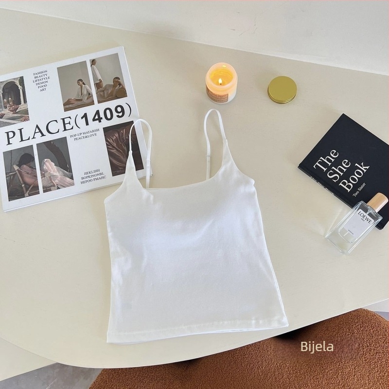 Ženski top od pamuka s unutarnjom postavom, korejskog stila uski kroj, 90–95% pamuk, gustoća 201–250 g/m²