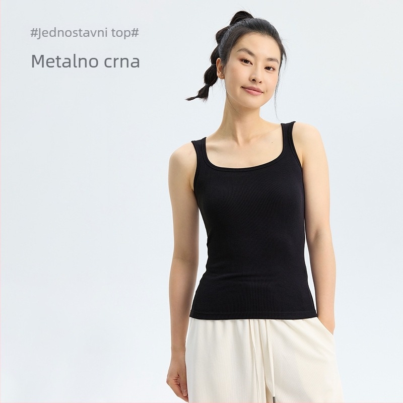 Ženski potkošulja Camisole s I-oblikom siluete, ljeto 2025; Materijal: U card silk; Glavni materijal: Modal fiber; Sadržaj glavnog materijala: 50–70%; Duljina: 50–65 cm