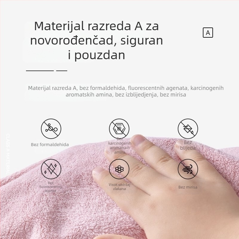 Friendly Dječji vodootporni ručnik za pranje lica i pranje zuba, višefunkcionalni ručnik za bebe i djecu
