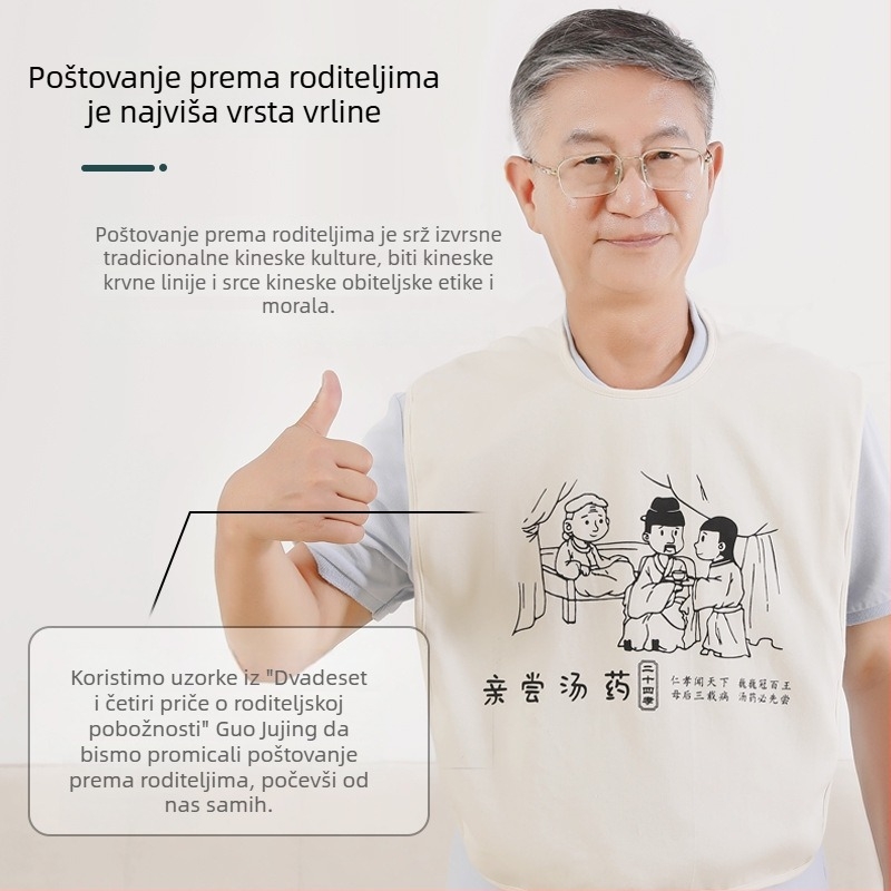 Anni Anwa Dječji podbradnik — vodootporan tarpaulin s pamukom, neutralno spol