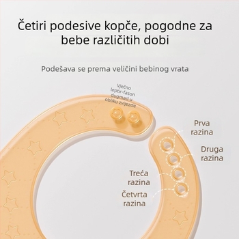 Silikonska baveta za bebe – prehrambeni silikon, vodootporna i otporna na prljavštinu, Star Emperor, pogodna za bebe i malu djecu, sigurnosna razina A