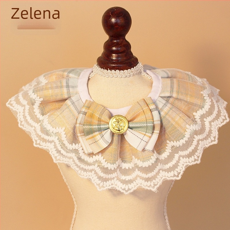 Star Pet čipkasta mašnica za vrat mačkama i psima – jednobojni materijal