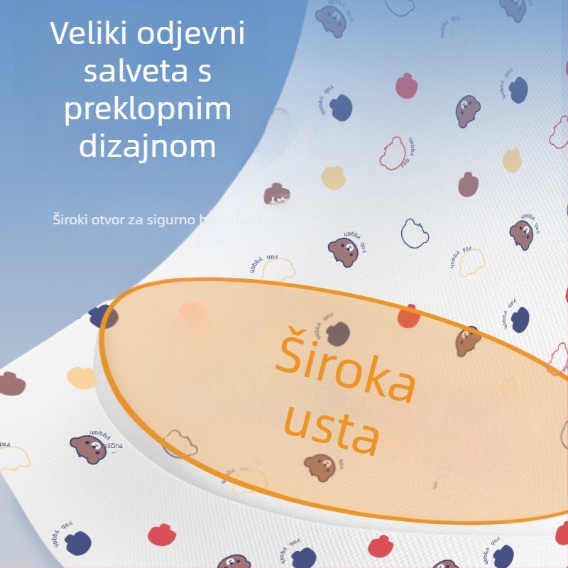 Jednokratna maramica za pljuvačku za djecu, protiv curenja s dvostrukim apsorpcijskim slojem, 30 komada, netkani materijal