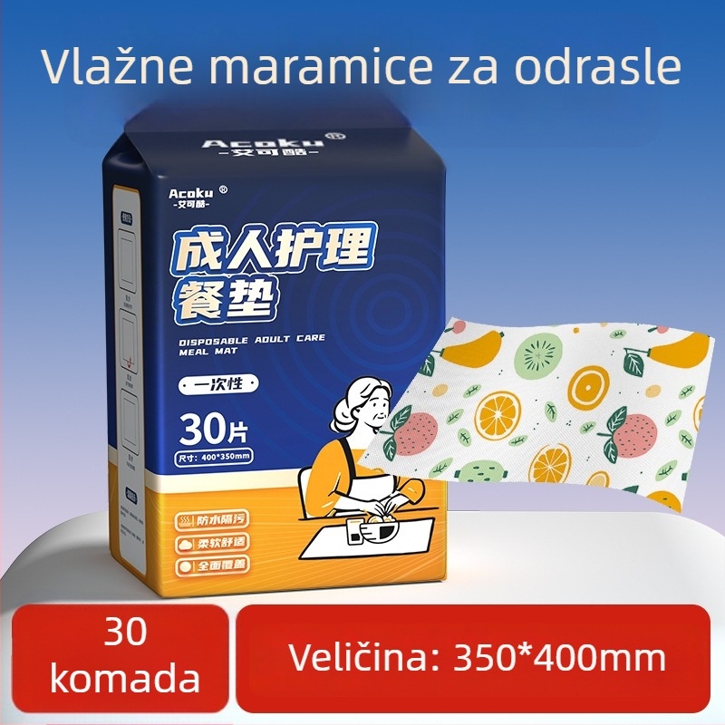 Jednokratna maramica za pljuvačku za djecu, protiv curenja s dvostrukim apsorpcijskim slojem, 30 komada, netkani materijal