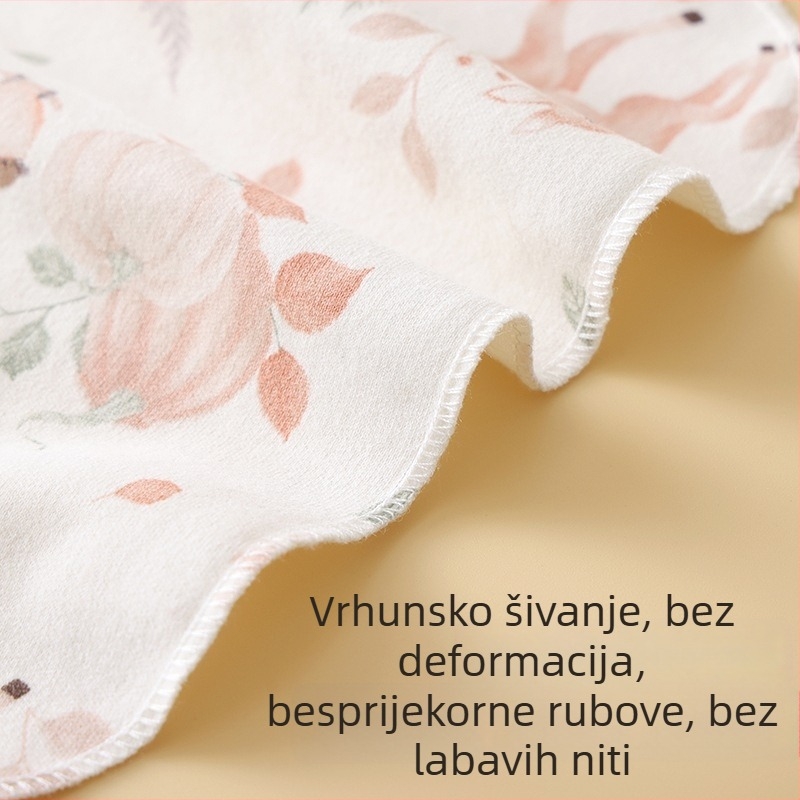 Krpa za slinu za bebe, pamuk, za novorođenčad (0–1 godina), upijajuća, uzorak životinja