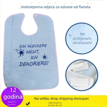 Dječji vodootporni bib, maramicu za slinu, poliester, uzorak s slovima