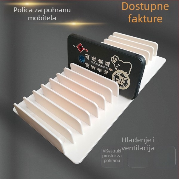 Stalak za snimanje s gornje strane za telefone i tablete, s višestrukim slotovima i stolnim centraliziranim punjenjem (ABS plastika)