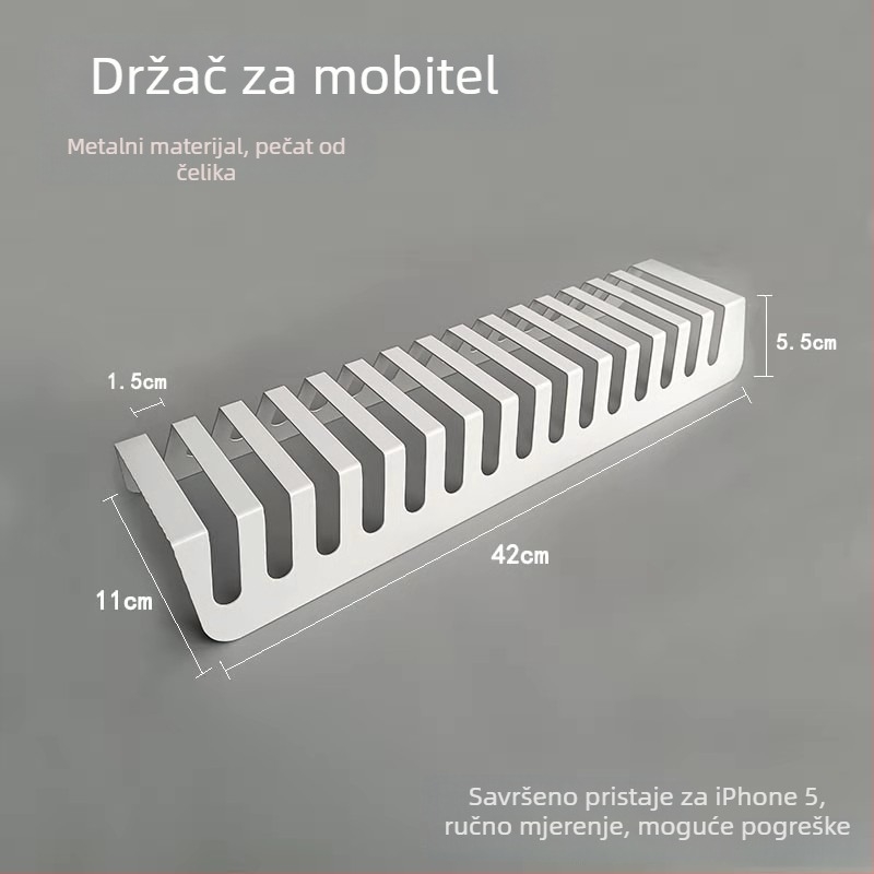 Stalak za snimanje s gornje strane za telefone i tablete, s višestrukim slotovima i stolnim centraliziranim punjenjem (ABS plastika)