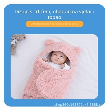 Pluš zavijanje za bebe, mekana omotnica i vreća za spavanje za novorođenče