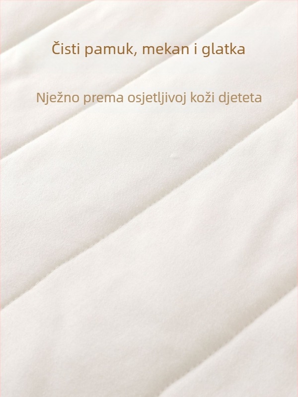 Dječja zavojnica deka od pamučne tkanine, punilo od čiste pamuka, uzorak crtić, pogodna za sve sezone, za dob 1–3 godine