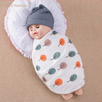 Swaddle od 100% pamuka za bebe – Cotton Fable, Cartoon uzorak, za ljeto, proljeće i jesen, za dojenčad i djecu 1–3 godine