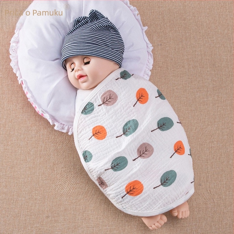 Swaddle od 100% pamuka za bebe – Cotton Fable, Cartoon uzorak, za ljeto, proljeće i jesen, za dojenčad i djecu 1–3 godine