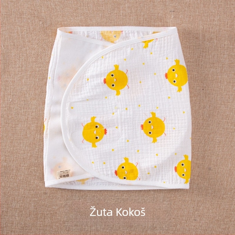 Swaddle od 100% pamuka za bebe – Cotton Fable, Cartoon uzorak, za ljeto, proljeće i jesen, za dojenčad i djecu 1–3 godine