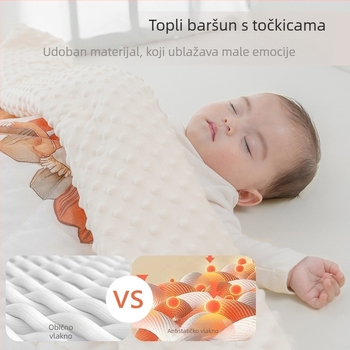 Dječja deka od bambusovih vlakana, 4 godišnja doba, mekana i nježna za kožu, 100–120 g