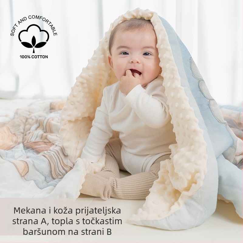 Dječja deka od bambusovih vlakana, 4 godišnja doba, mekana i nježna za kožu, 100–120 g