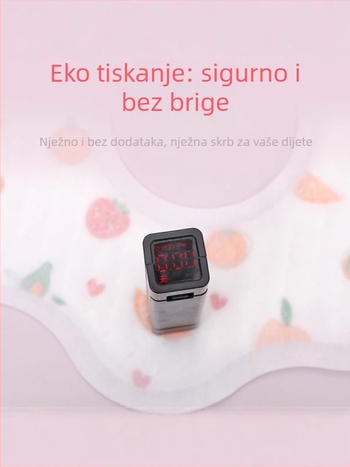 Rotirajući vodootporni salivni ubrus za bebe, pamuk, sigurnost razred A, za novorođenčad do 1 godine