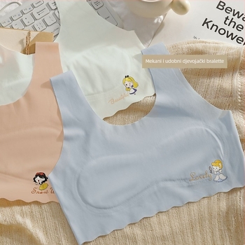Dječji ljetni bešavni top-sutić od ice silk, prozračan i udoban, za uzrast 7–12 godina