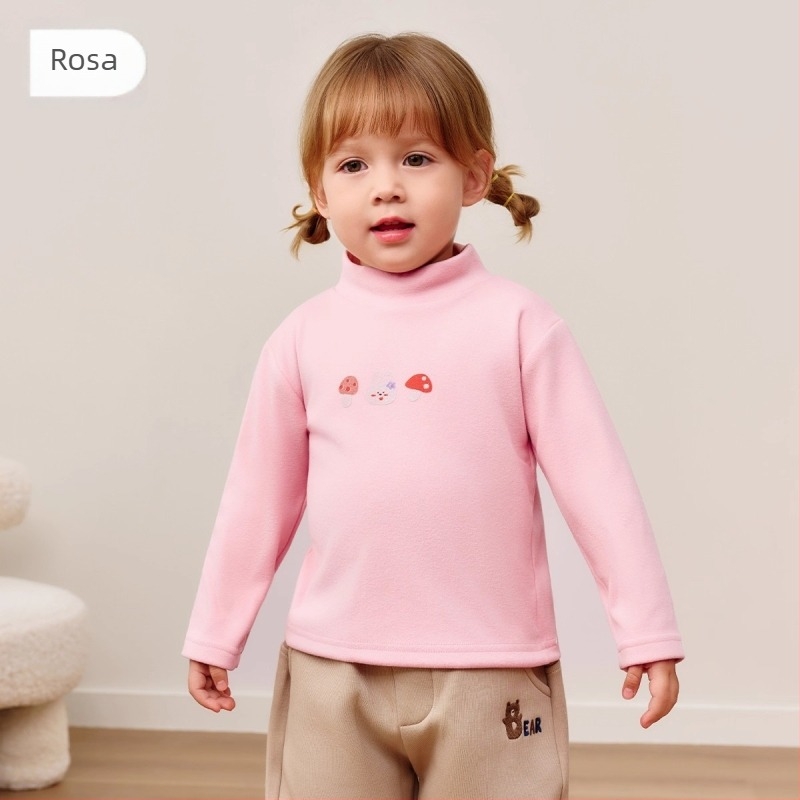 Joyncleon/Jingqi dječja majica s dugim rukavima i visokim ovratnikom, antibakterijska, poliester 89%, blag tretman tkanine, za uzrast 3–8 godina, unisex, proljeće-jesen-zima
