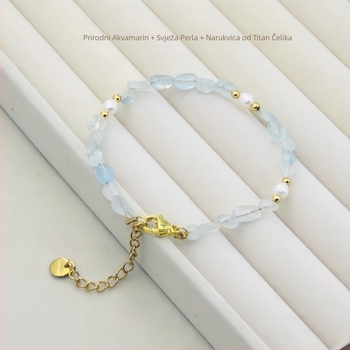 Narukvica od mješovitih materijala, ručna izrada perlica, ženski korejski stil, geometrijski dizajn