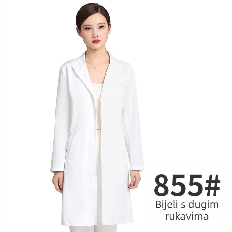 Unisex uniforma za kozmetički salon, top s srednjim rukavima, Chenille tkanina, 50–70% elastan, hlače 5/4, ovratnik od krzna