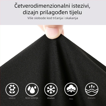 Unisex dječji košarkaški trening komplet s dugim rukavima i hlačama, termalna podstava, poliester materijal, za uzrast 7–12 godina