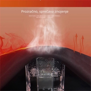 Ženski set za skijanje – brzosušeći bazni sloj s fleece podstavom – prozračan, zimske aktivnosti na otvorenom